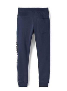 Pantalón de Chándal Name It Vamilton Niño Marino