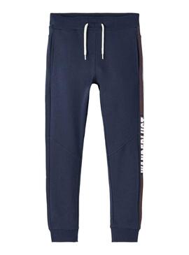Pantalón de Chándal Name It Vamilton Niño Marino