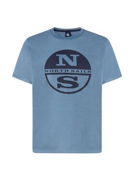 Camiseta North Sails Logo Corta para Hombre Azul