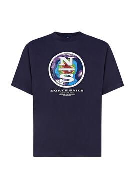 Camiseta North Sails Maxilogotipo Hombre Marina 