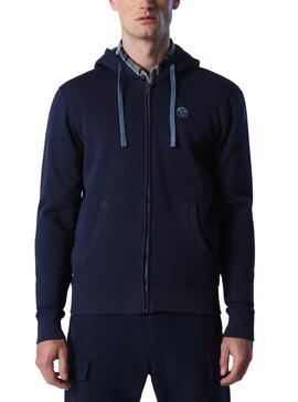 Sudadera North Sails Cremallera para Hombre Marina