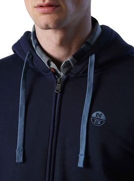 Sudadera North Sails Cremallera para Hombre Marina