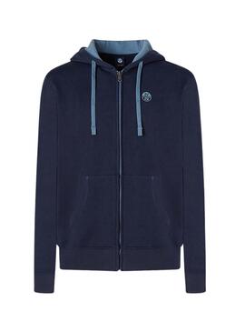 Sudadera North Sails Cremallera para Hombre Marina