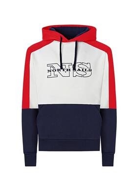 Sudadera North Sails Colorblock para Hombre Blanca