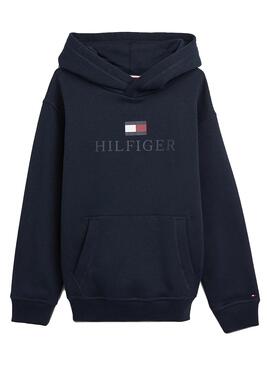 Sudadera Tommy Hilfiger Logotipo para Niño Marina