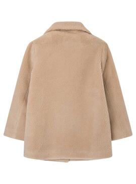 Abrigo Pepe Jeans Aime Pelo para Niña Beige