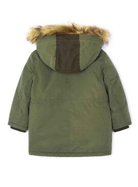 Chaqueta Mayoral Capucha con Pelo para Niño Verde