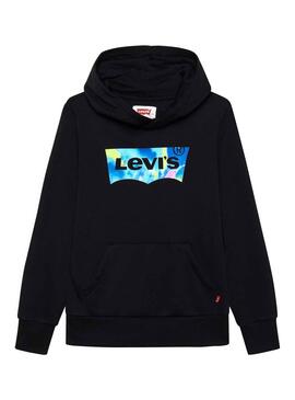 Sudadera Levis Batwing Logo para Niño Negra