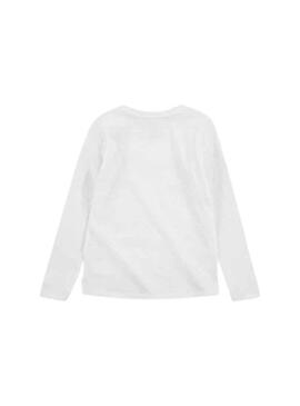 Camiseta Levis Manga Larga para Niña Blanca
