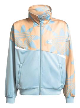 Chaqueta Adidas Trefoil para Niña Azul y Beige