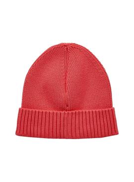 Gorro Tommy Hilfiger Logo para Niño y Niña Rojo