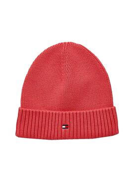 Gorro Tommy Hilfiger Logo para Niño y Niña Rojo