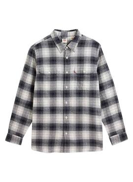 Camisa Levis Jackson Cuadros para Hombre Negra