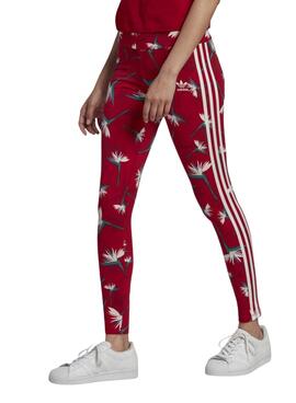 Leggings Adidas Thebe Magugu para Mujer Rojo