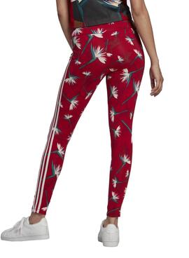 Leggings Adidas Thebe Magugu para Mujer Rojo