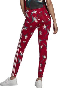 Leggings Adidas Thebe Magugu para Mujer Rojo