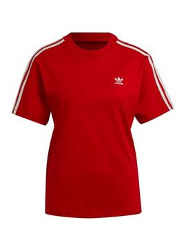 Camiseta Adidas Thebe Magugu para Mujer Roja