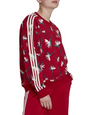 Sudadera Adidas Thebe Magugu para Mujer Roja