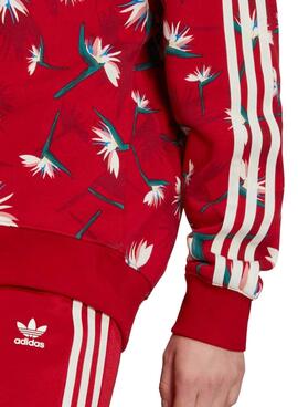 Sudadera Adidas Thebe Magugu para Mujer Roja