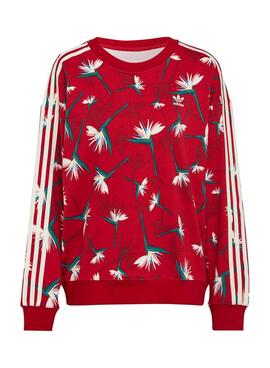 Sudadera Adidas Thebe Magugu para Mujer Roja
