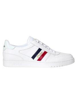 Zapatillas Polo Ralph Lauren Court Hombre Blanca