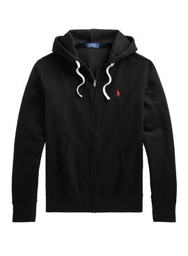 Sudadera Polo Ralph Lauren Cremallera Hombre Negra