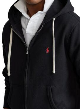 Sudadera Polo Ralph Lauren Cremallera Hombre Negra