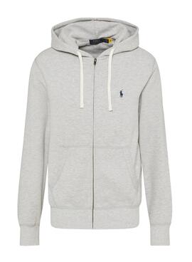 Sudadera Polo Ralph Lauren Cremallera Hombre Gris