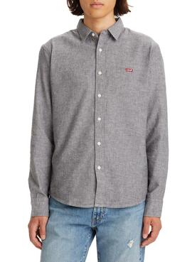 Camisa Levis Jaspeada para Hombre Gris