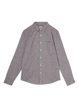Camisa Levis Jaspeada para Hombre Gris