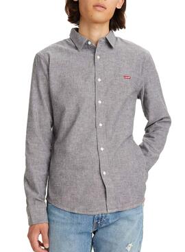 Camisa Levis Jaspeada para Hombre Gris