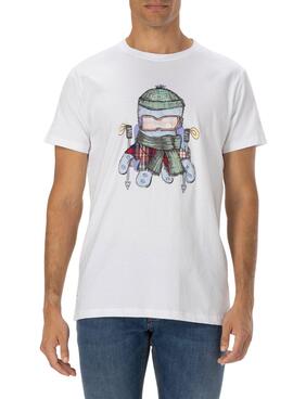 Camiseta El Pulpo Gstaad para Hombre Blanca