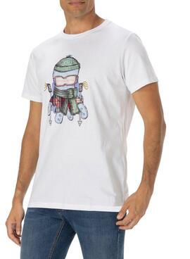 Camiseta El Pulpo Gstaad para Hombre Blanca