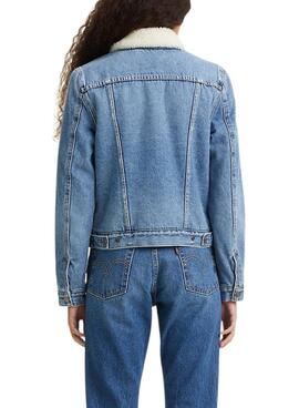 Chaqueta Levis Original Trucker para Mujer Azul