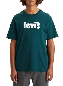 Camiseta Levis Relaxed Fit para Hombre Verde