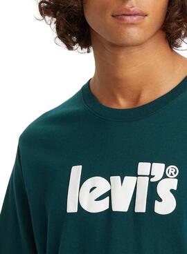 Camiseta Levis Relaxed Fit para Hombre Verde