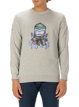 Sudadera El Pulpo Trekking Gstaad Hombre Gris