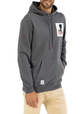 Sudadera El Pulpo Forest Patch para Hombre Gris