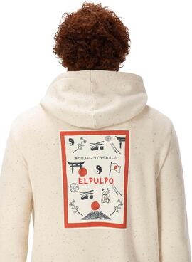 Sudadera El Pulpo Reiki para Hombre Beige