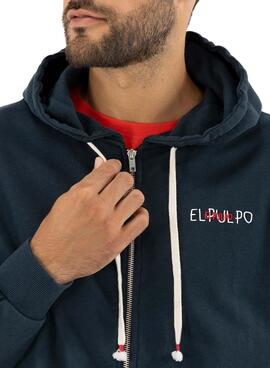 Sudadera El Pulpo Naoko Cremallera para Hombre 