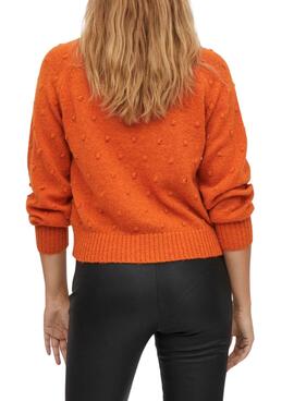 Jersey Vila Vitulio Detalles para Mujer Naranja