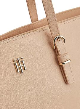 Bolso Tommy Hilfiger Tote Mediano para Mujer Beige