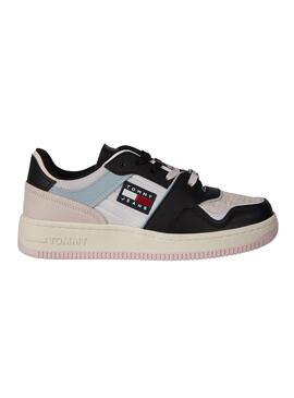 Zapatillas Tommy Jeans Pastel Low para Mujer Negro