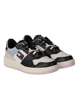 Zapatillas Tommy Jeans Pastel Low para Mujer Negro