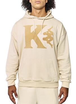 Sudadera Kappa Vaste Capucha para Hombre Beige