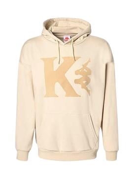 Sudadera Kappa Vaste Capucha para Hombre Beige