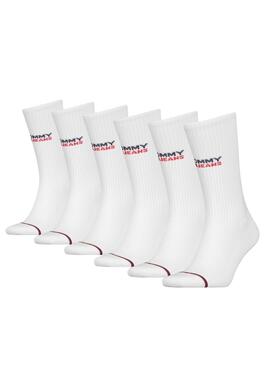 Pack 3 Calcetines Tommy Hilfiger Logo Mujer Hombre
