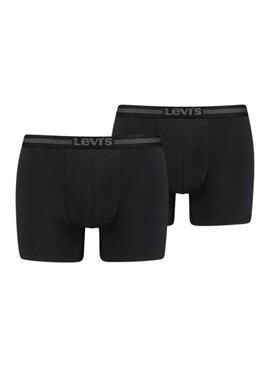 Set 2 Calzoncillos Levis Boxer Para Hombre Negro