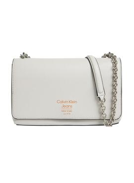 Bolso Calvin Klein Sculpted para Mujer Blanco