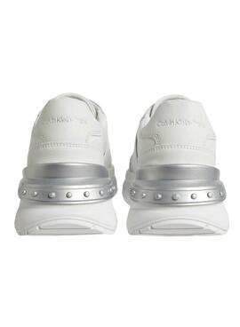 Zapatillas Calvin Klein Chunky para Mujer Blanca